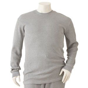 Mens Residence Grey LS Thermal Crew Shirt 4XB Big & Tall